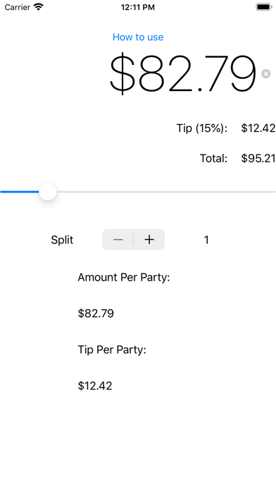 Screenshot #2 pour QwikTip Calculator