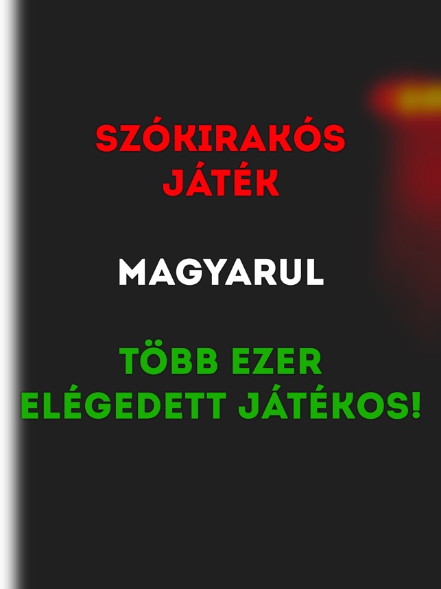 Magyar Nyelvű Szókereső Játék on the App Store