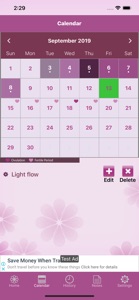 My Menstrual Diary screenshot #2 for iPhone