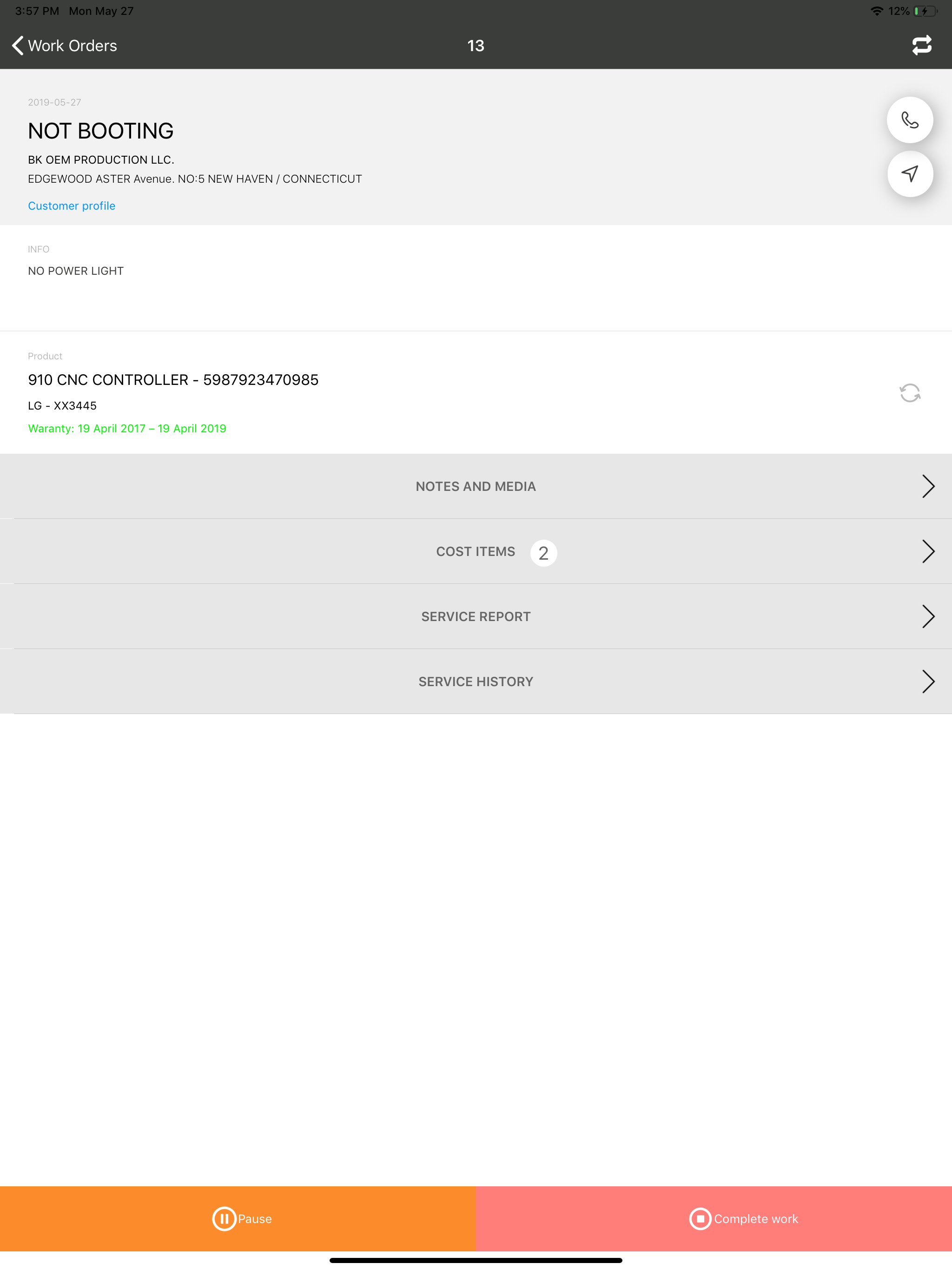 FieldCo. Field Service App