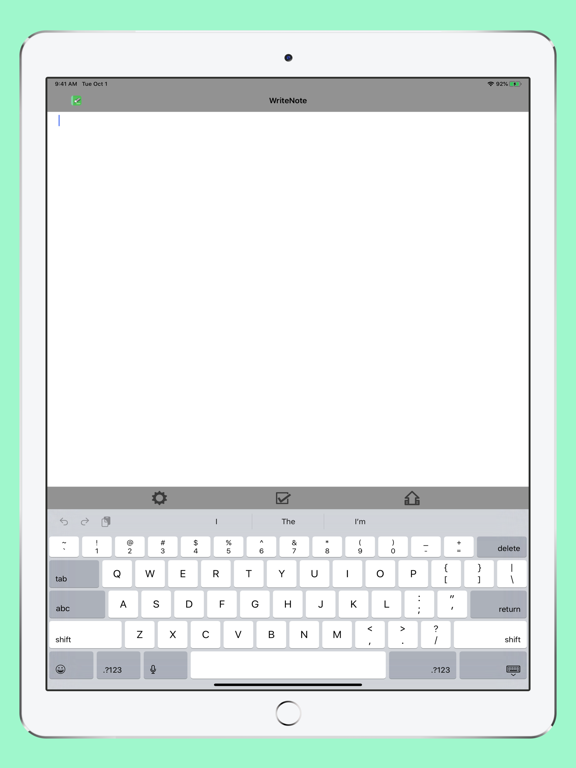 WriteNote Basic iPad screenshot 3 - Productivity app