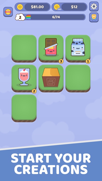 Merge Kawaii Food Tycoon