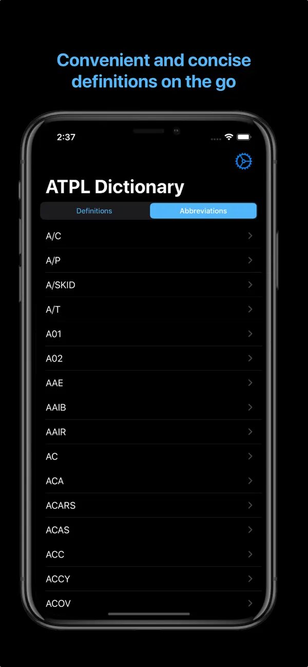 #2. ATPL Dictionary (iOS) Bởi: Lybron Sobers