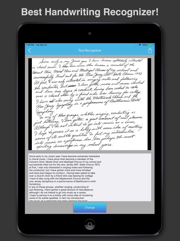 Screenshot #6 pour Best Handwritten Notes Reader