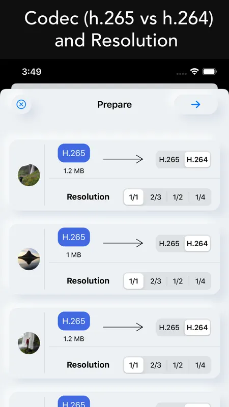 HEVC - Convert H.265 and H.264 screenshot 3 of 6
