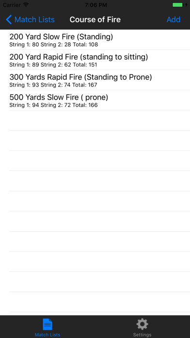 Screenshot #2 pour My NRA Rifle Match Score Sheet
