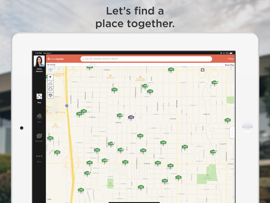 HomeSpotter Real Estate iPad screenshot 1 - Lifestyle app