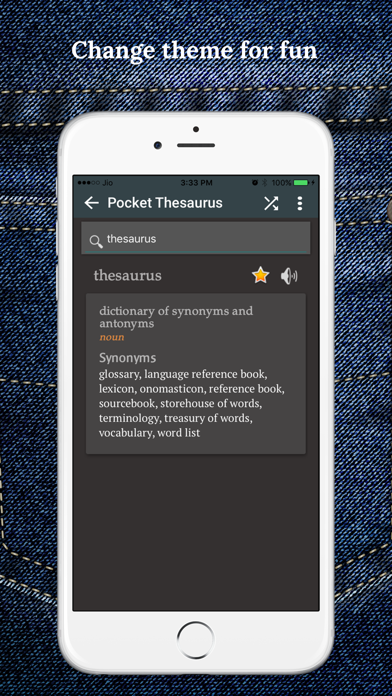 Pocket Thesaurus Screenshot