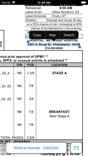 open callsheet iPhone Captures Décran 2