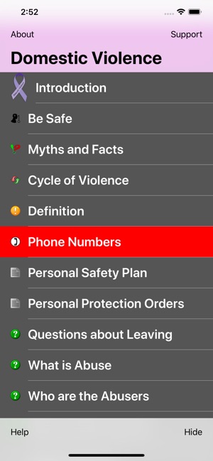 Domestic Violence Information