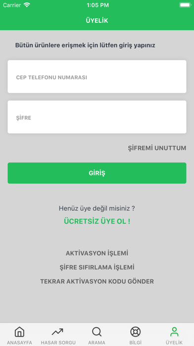 Hasarlı Araç Satış Screenshot