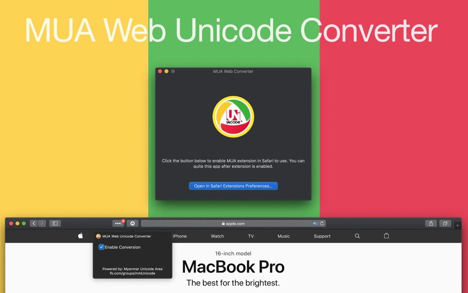 MUA Web Unicode Converter (macOS) 由: Big IMPACT Media Company Limited MUA Web Unicode Converter (macOS) 由: Big IMPACT Media Company Limited