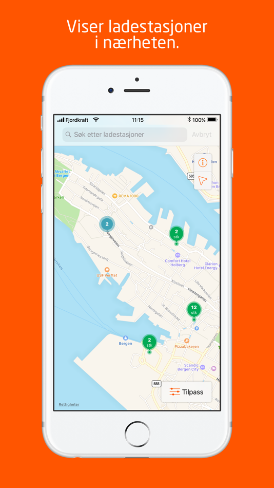 #3. Ladestasjoner (iOS) 由: Ladestasjoner.no