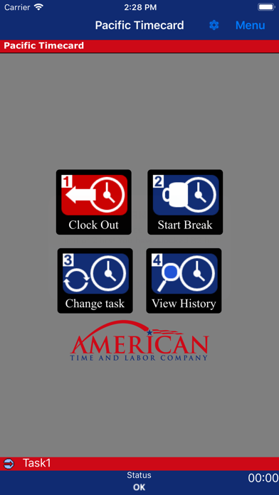 American Pacific Timecard Screenshot