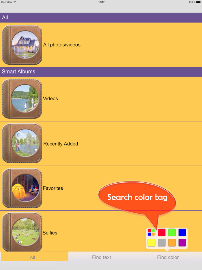 Tag Photo - clean storage