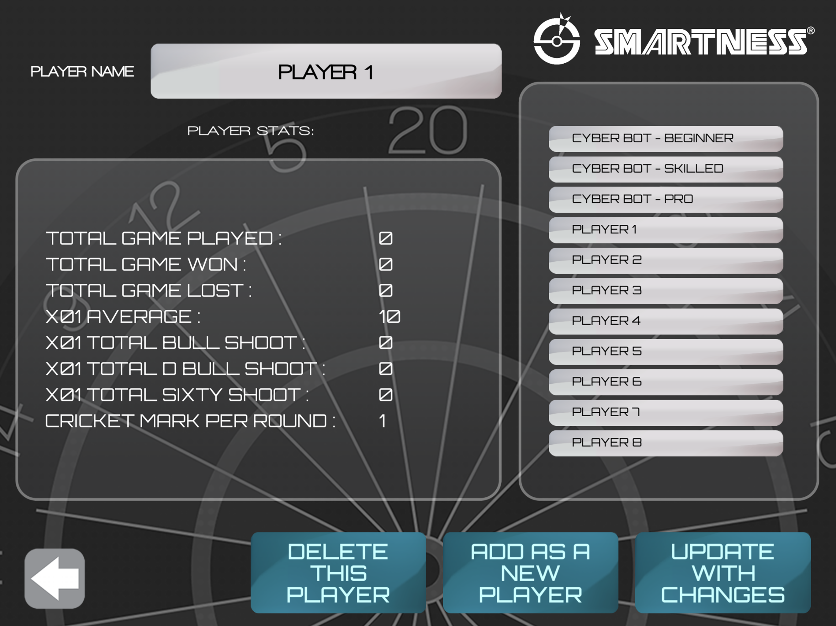 Smartness Electronic Dartboard
