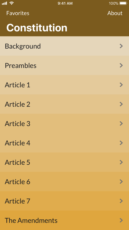 #1. Constitution of the U.S.A. (iOS) By: Historycentral.com