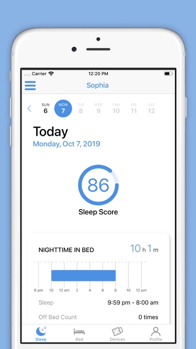 SleepSense Screenshot