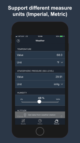 Air Density & Altitude: AirLab screenshot