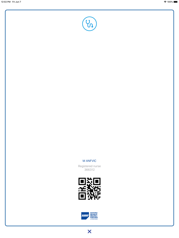 ANMF Diary App iPad screenshot