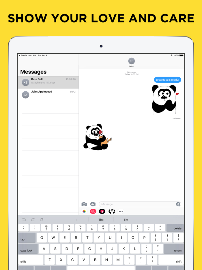 Panda Bear Sticker Collection