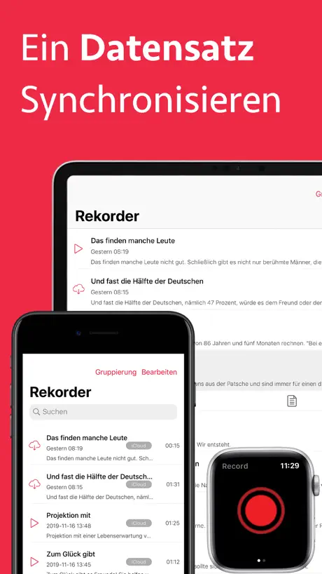 Diktiergerät - Aufnahme-App