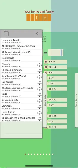 Game screenshot Sums and Words for iPhone apk