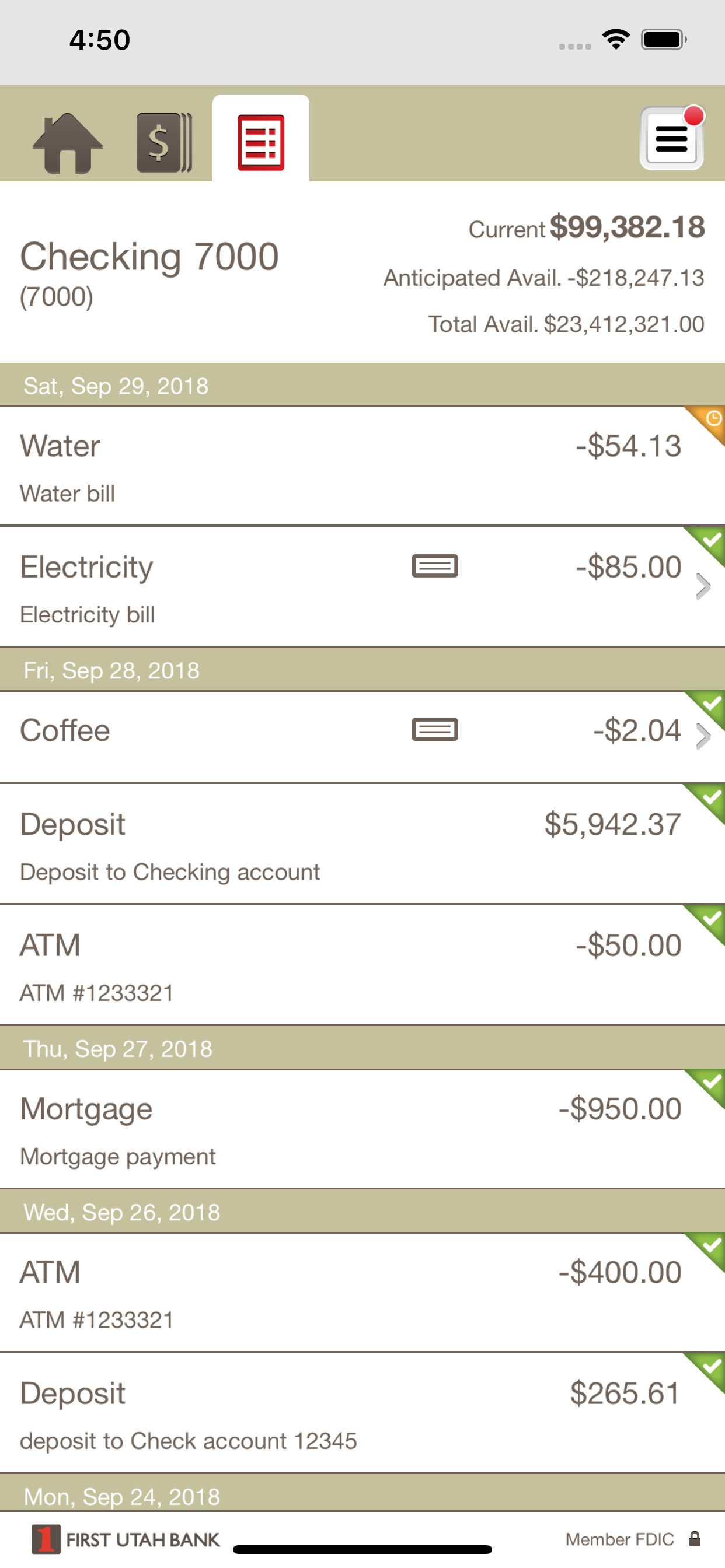 First Utah Bank TM Mobile screenshot 5