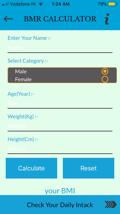 Health BMI & BMR Calculator