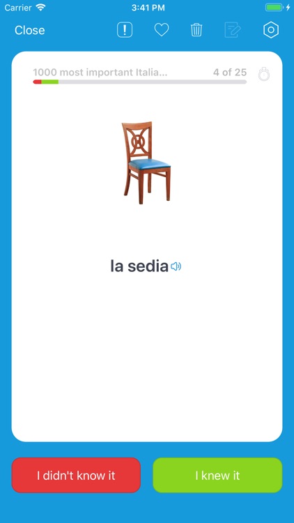 Learn Italian: Voc App Lessons