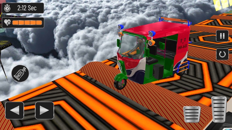 Rickshaw Ramp Stunt Racing 3D screenshot-3