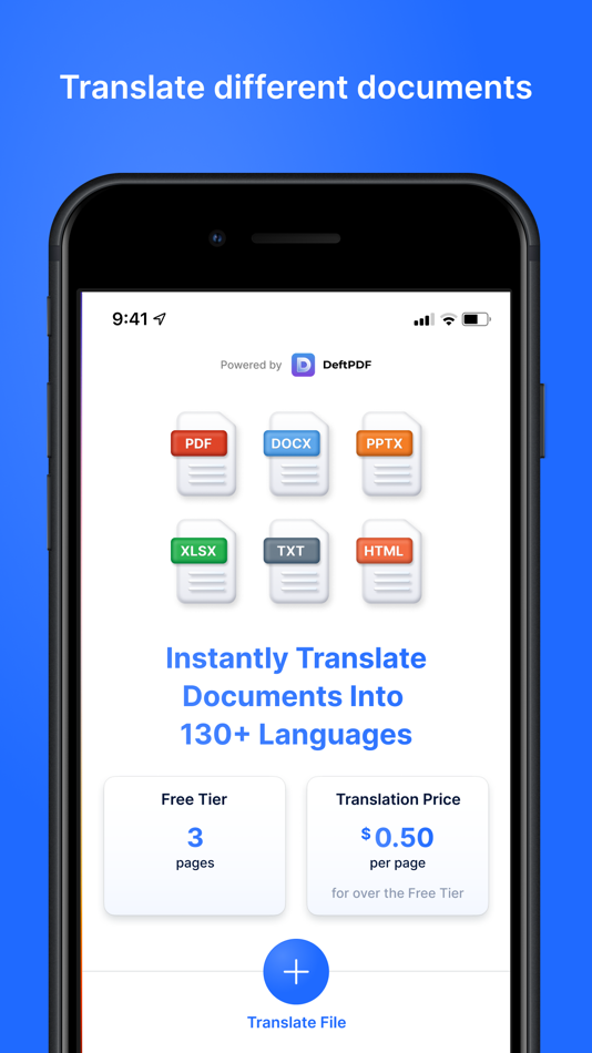 #1. DeftPDF Document Translator (iOS) 게시자: Sictec Infotech