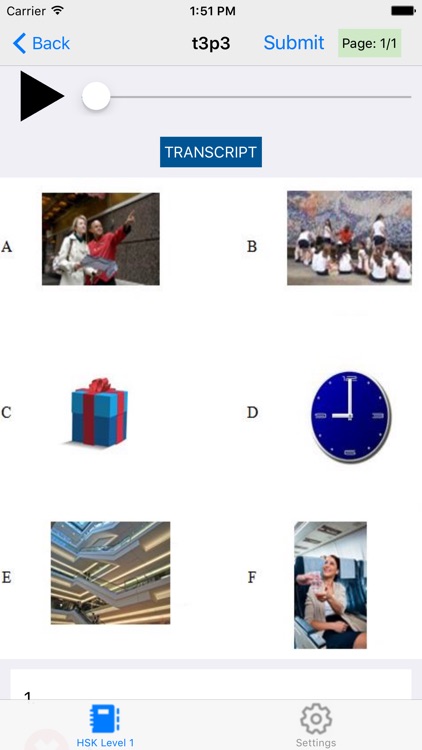 HSK 1 Practice Tests / Answers