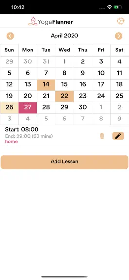 Game screenshot My Yoga Planner apk