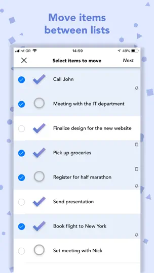 Screenshot von Lists To-do auf dem iPhone 5