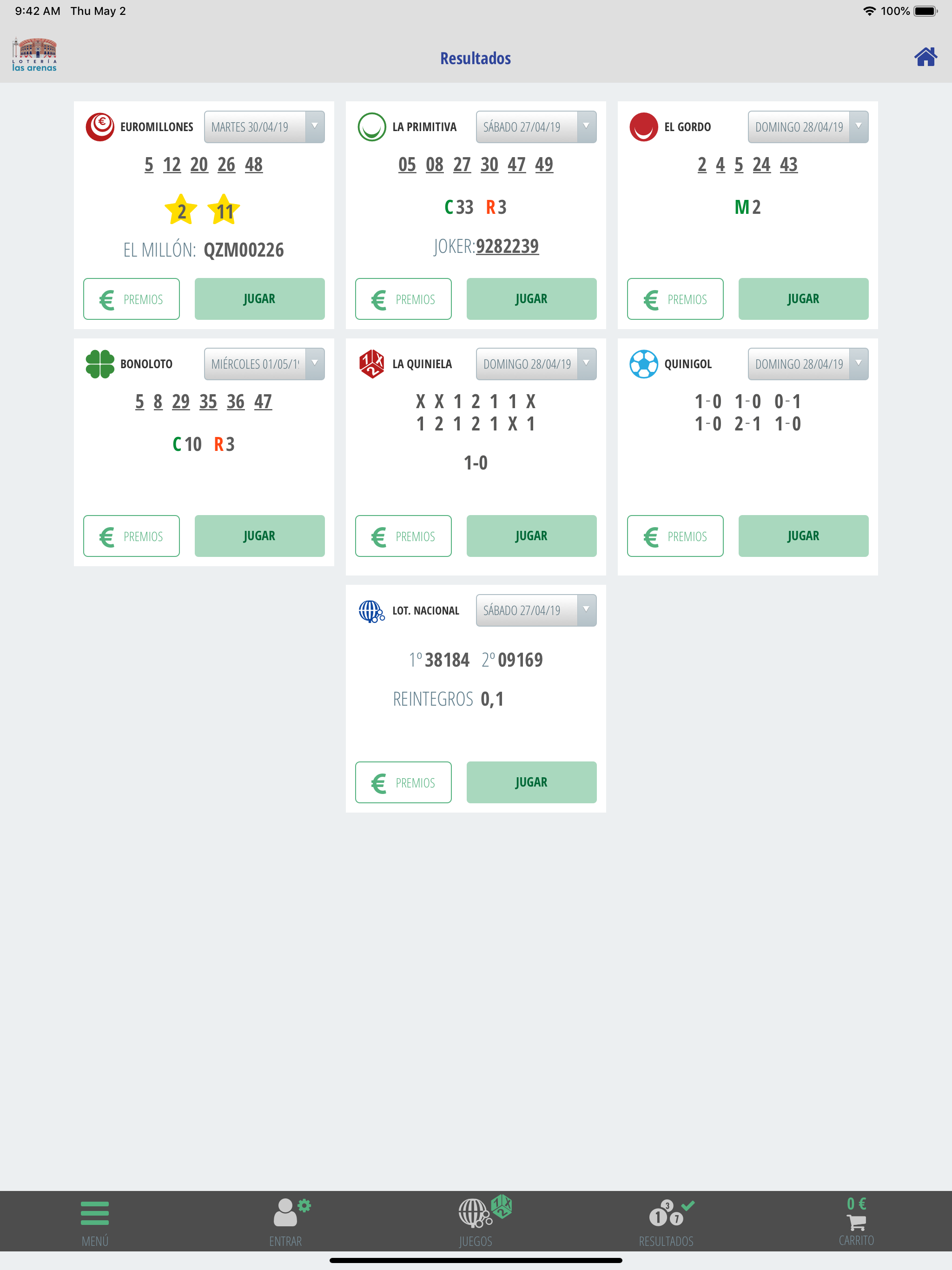 Lotería las Arenas screenshot 7