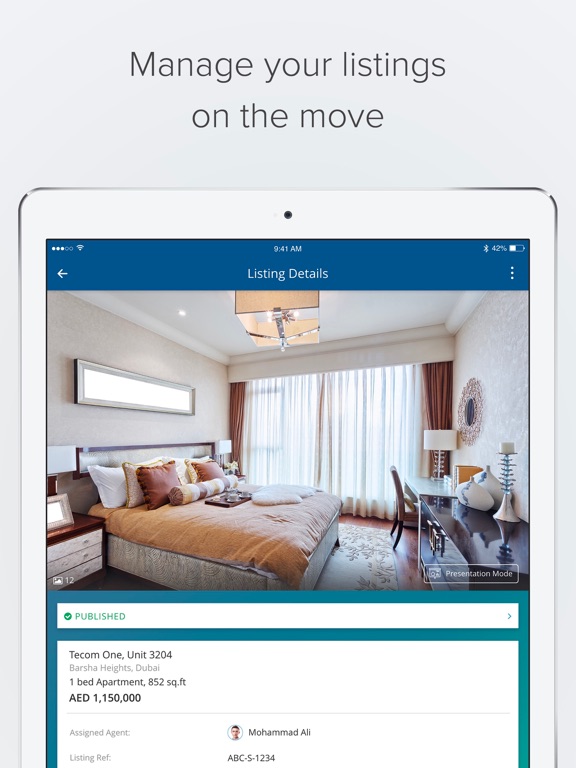 Propspace Real Estate CRM iPad screenshot 2 - Business app