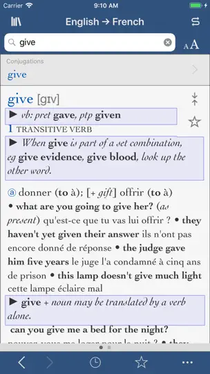 Ultralingua iPhone-skjermbilde 1