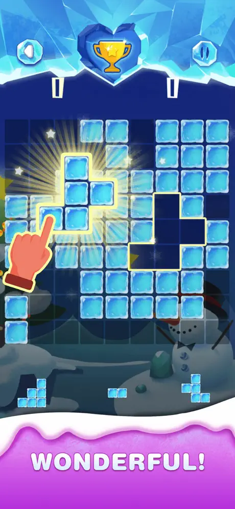 Ice World - Fill Up Cube Blast