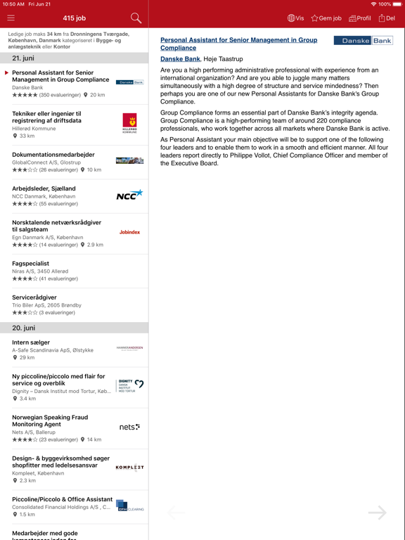 Screenshot #4 pour Jobindex: Søg job og arbejde