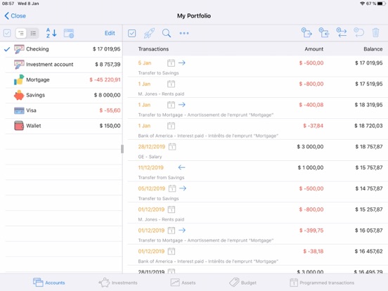 Gama Asset Manager app screenshot