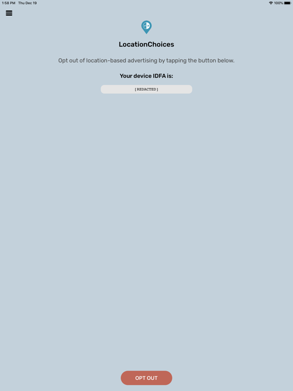 LocationChoices iPad screenshot 4 - Utilities app