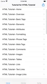 tutorial for html iphone screenshot 1