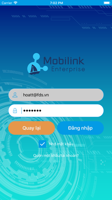 Screenshot #1 pour Mobilink App