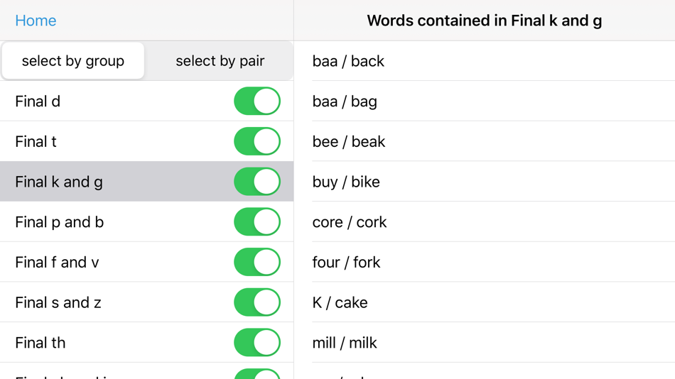 #10. Minimal Pairs/Final Consonants (iOS) 由: BeeMoo, LLC
