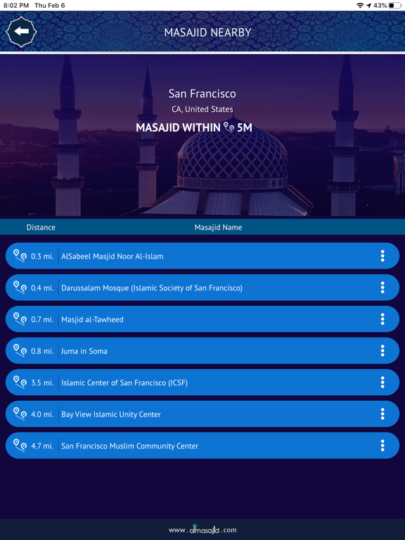 allMasajid iPad screenshot 4 - Lifestyle app
