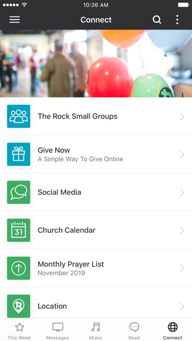 The Rock Church App Screenshot