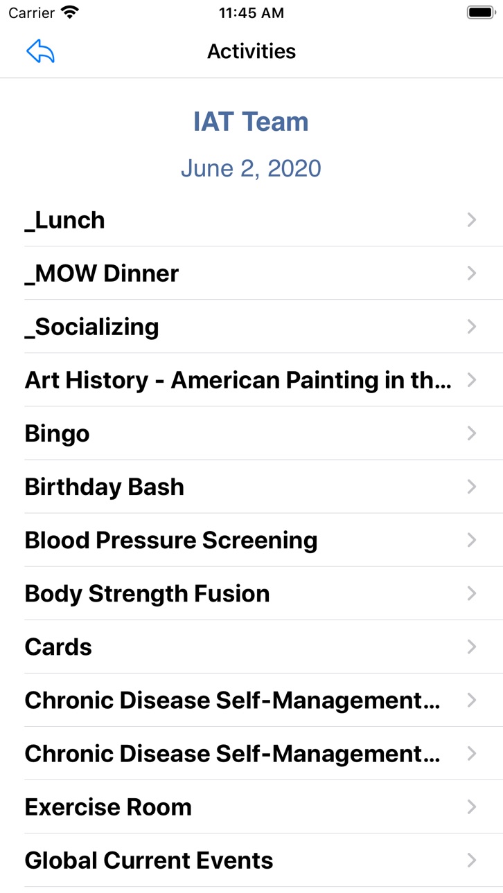 iPhone screenshot