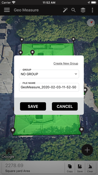 Geo Measure Area Calculator Screenshot