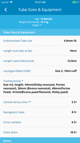 Paediatric Emergency Tools screenshot